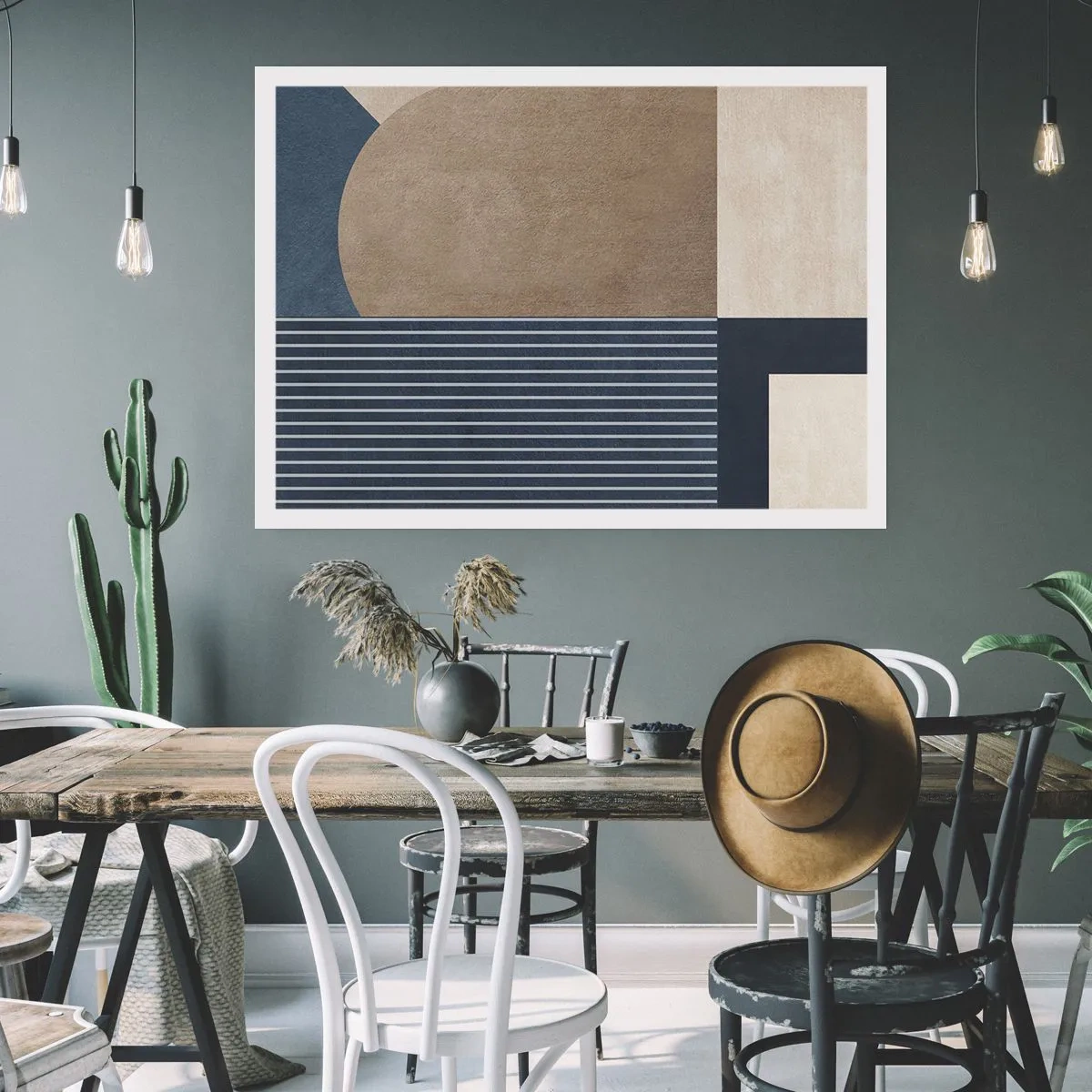 Poster - Komposition aus Einfachheit und Rundheit - 91x61 cm