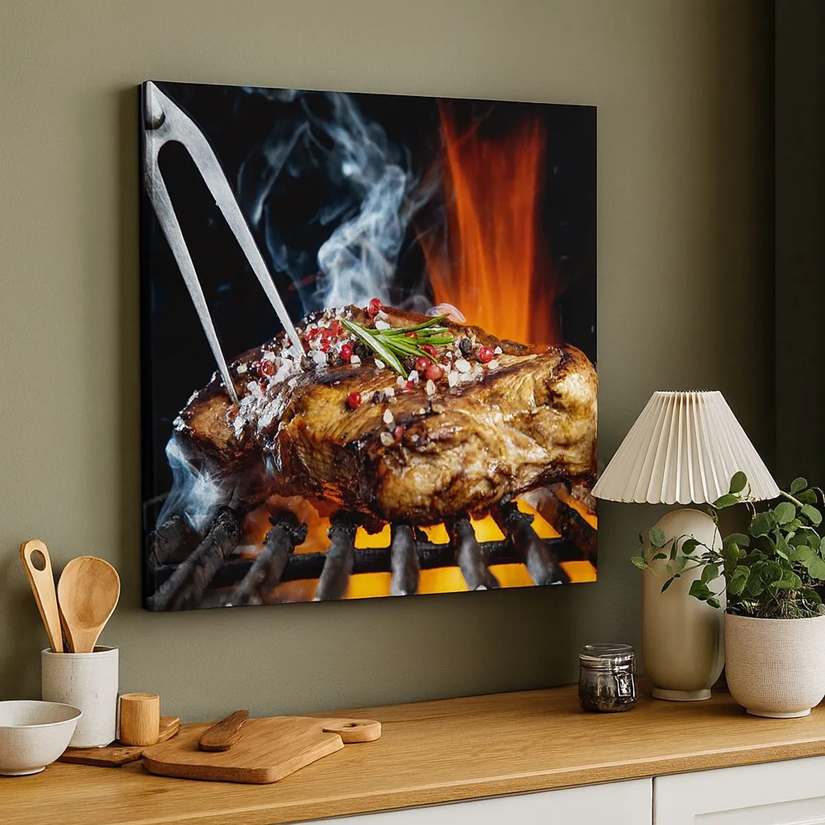 Bild auf Leinwand - Leinwandbild - Saftig und duftend - 30x30 cm