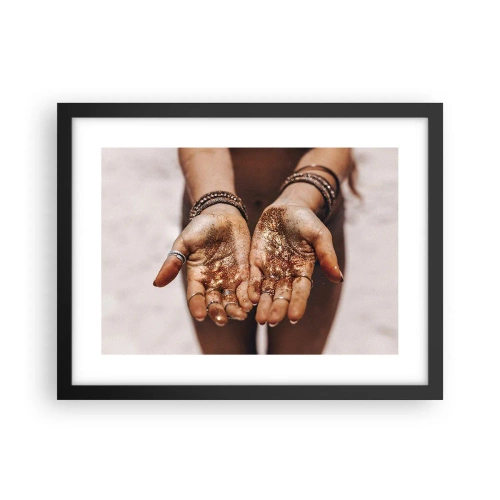 Poster in einem schwarzem Rahmen - Ein Geschenk für dich - 40x30 cm