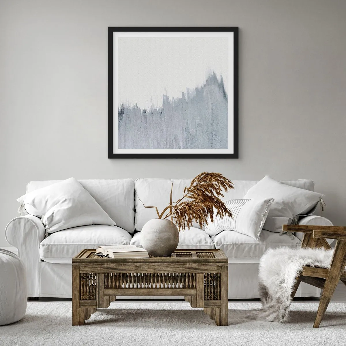 Poster in einem schwarzem Rahmen - Mysteriöse Aufzeichnung - 40x40 cm