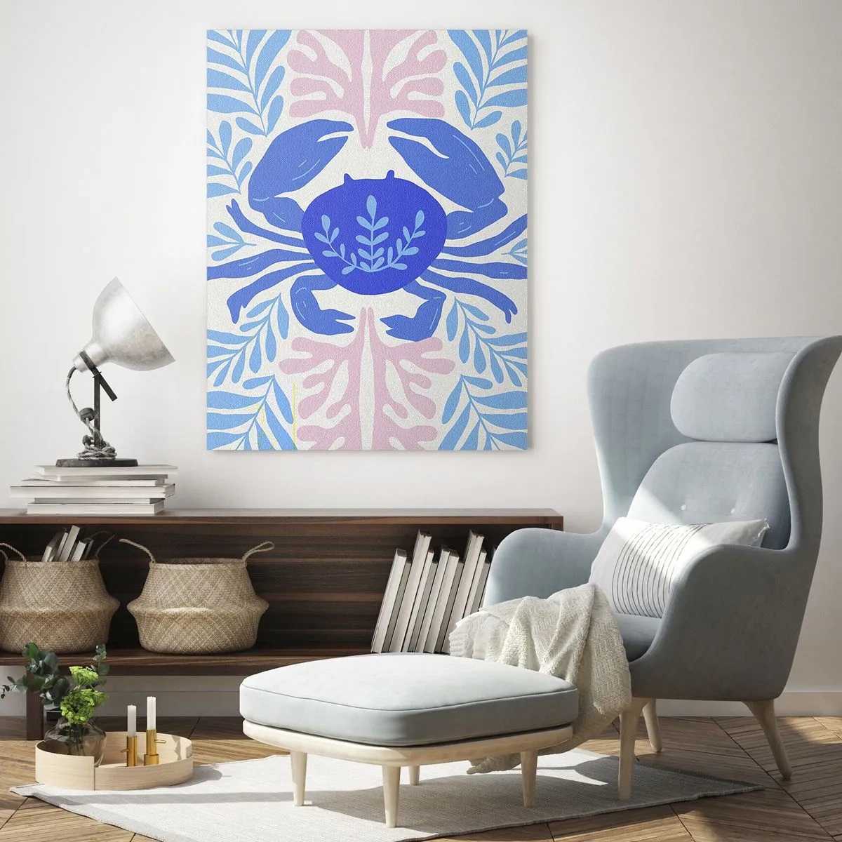 Glasbild - Bild auf glas - Wie eine Meeresblume - 80x120 cm