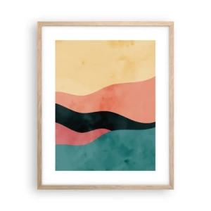 Poster in einem Rahmen aus heller Eiche - Konforme Nichtkonformität - 40x50 cm