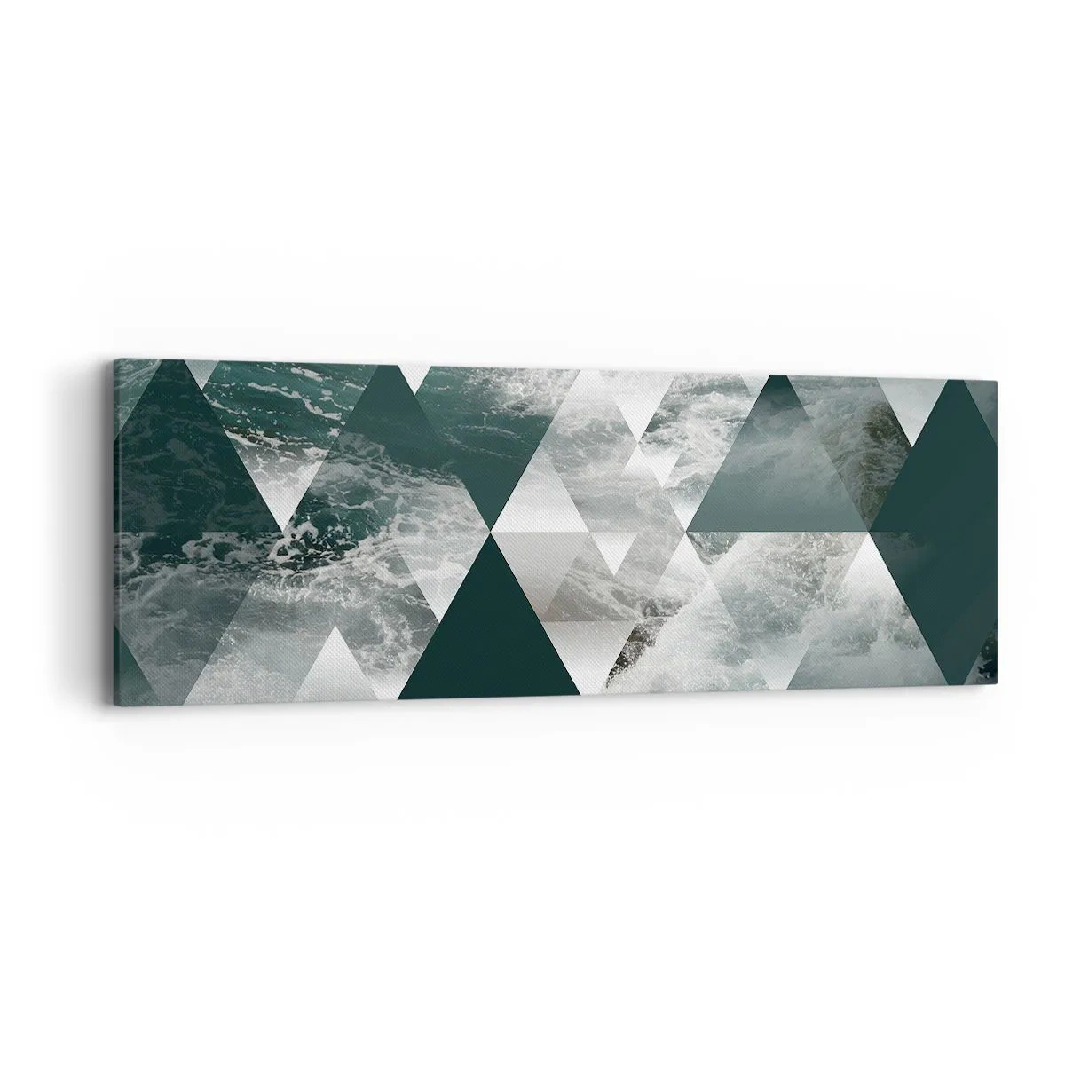 Bild auf Leinwand - Leinwandbild - Kristallperspektive - 90x30 cm