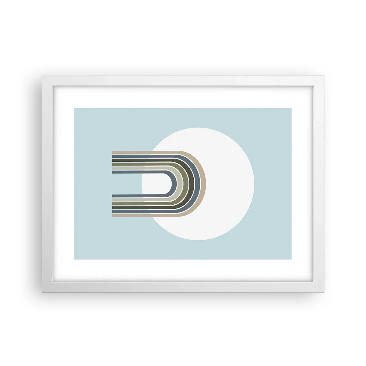 Poster in einem weißen Rahmen - Unwiderstehliche Anziehungskraft - 40x30 cm