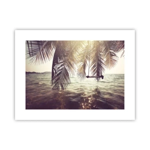 Poster - Sie können nach Belieben in den Wolken schwingen - 40x30 cm