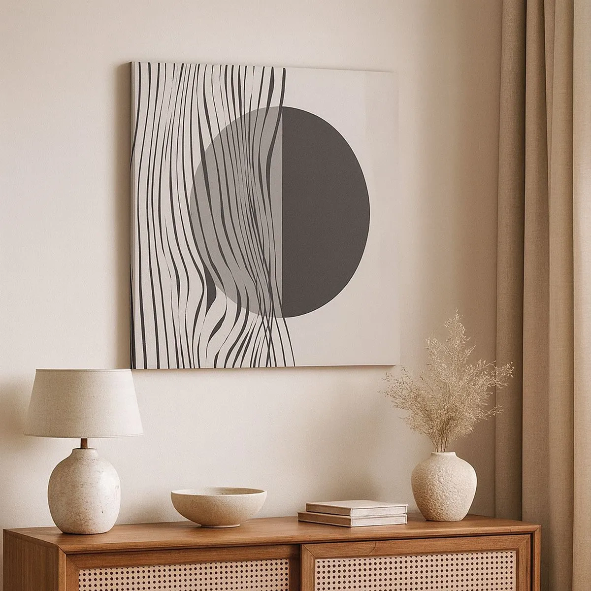 Bild auf Leinwand - Leinwandbild - Halbe Komposition - 30x30 cm