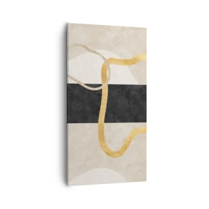 Bild auf Leinwand - Leinwandbild - Schleifenformen - 55x100 cm