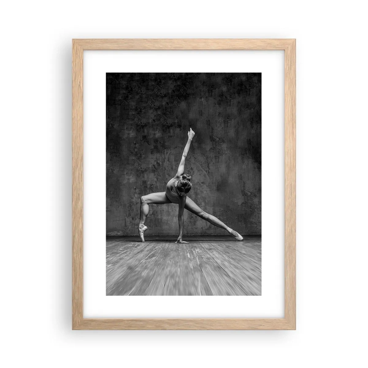 Poster in einem Rahmen aus heller Eiche - Das Ideal des Gleichgewichts - 30x40 cm