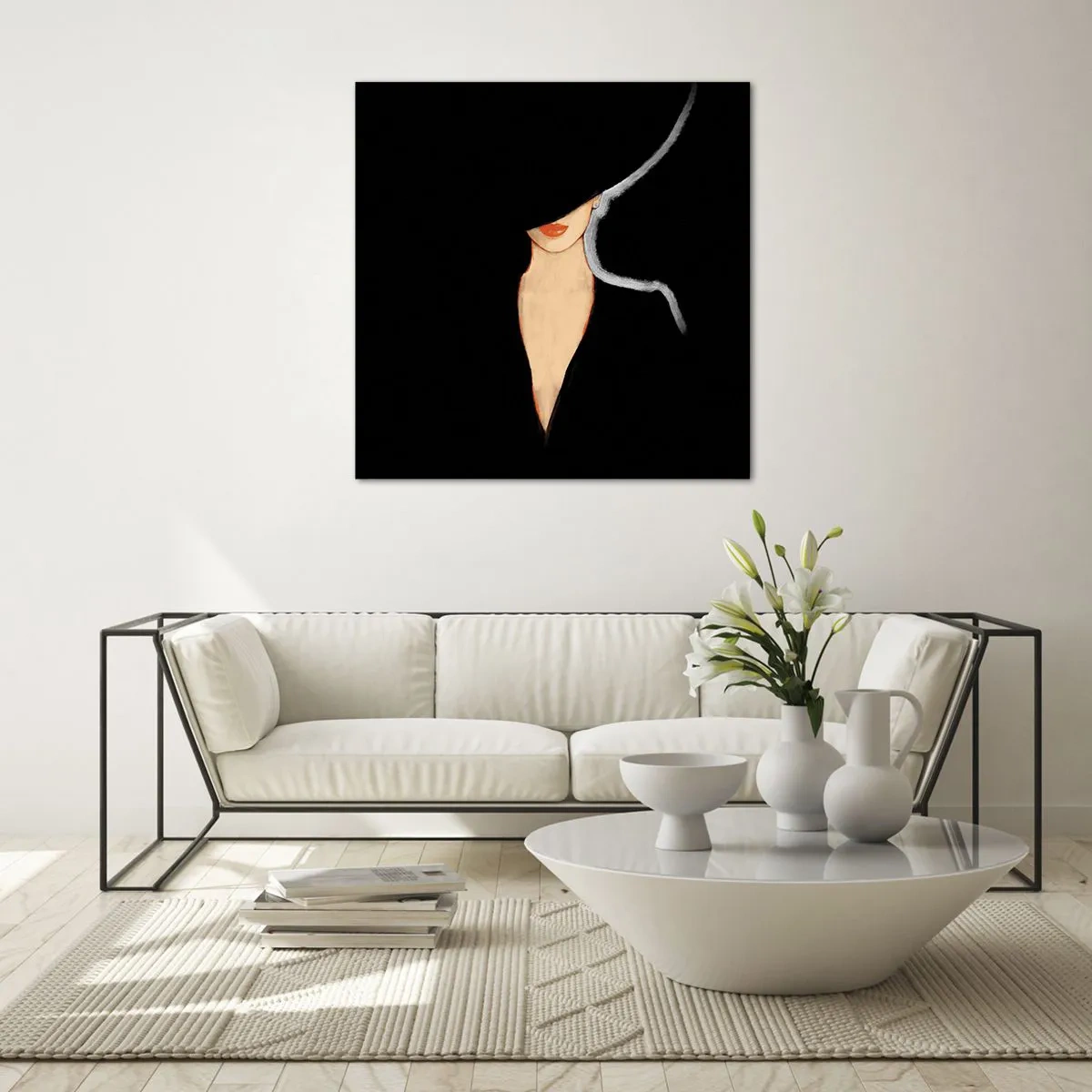 Glasbild - Bild auf glas - Eleganz und Stil - 70x70 cm