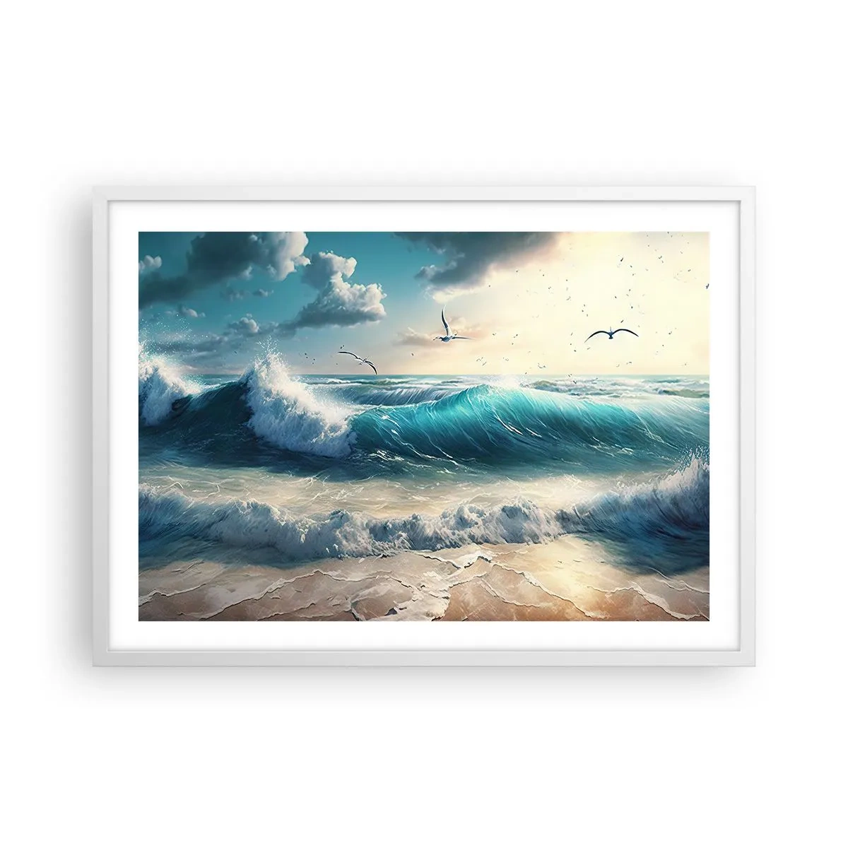 Poster in einem weißen Rahmen - Es summt nur für dich - 70x50 cm