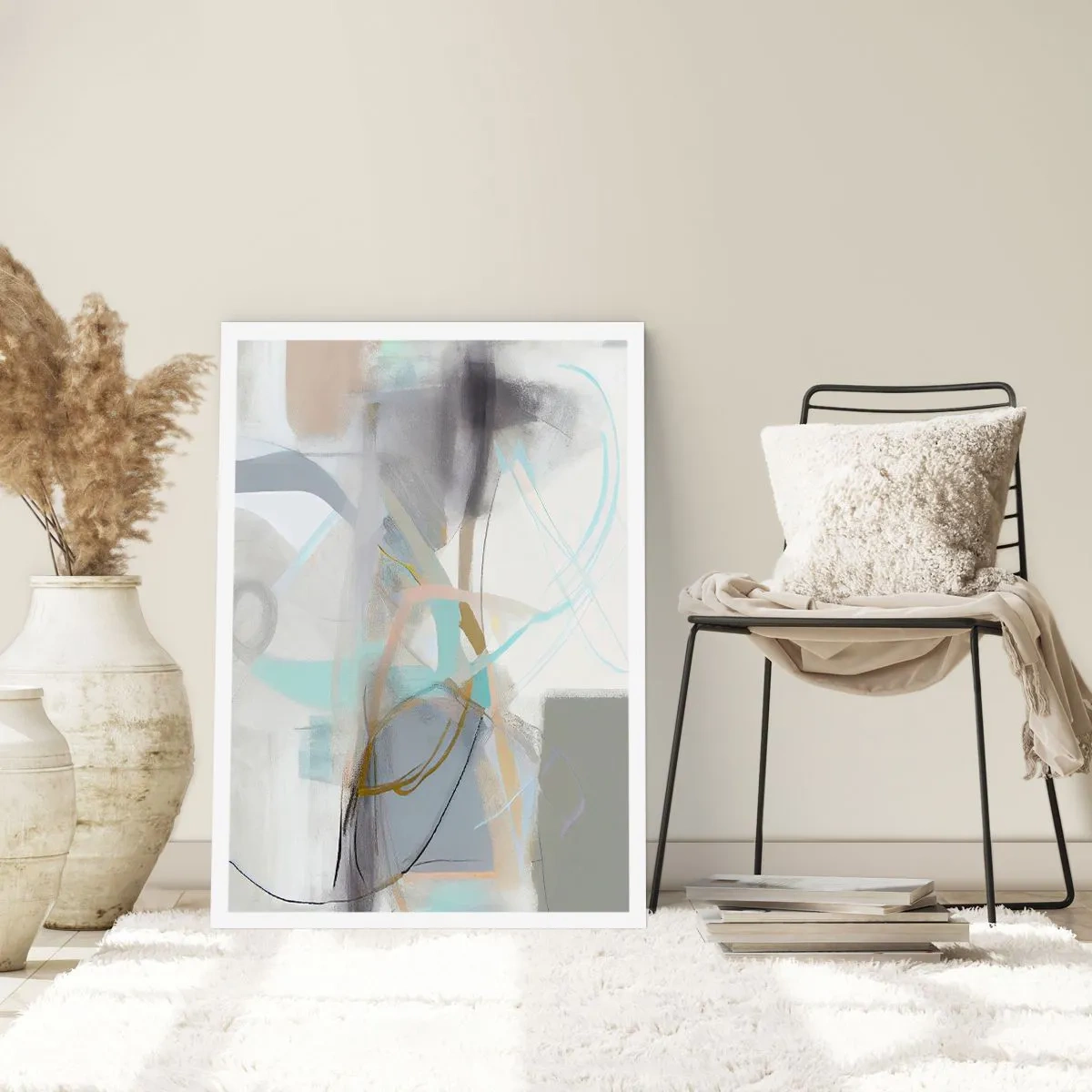 Poster - Neblige Abstraktion - 30x40 cm