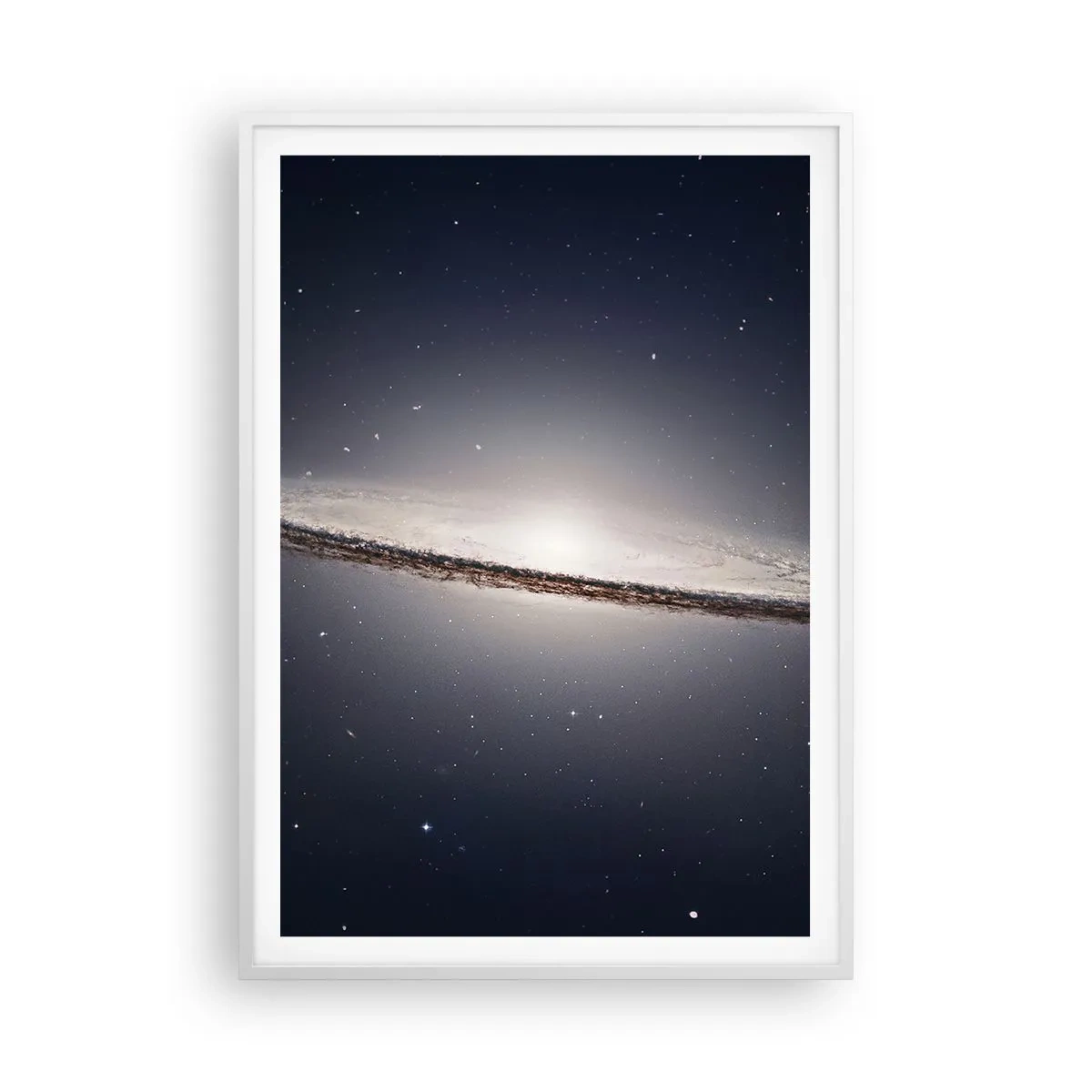 Poster in einem weißen Rahmen - Vor langer Zeit in einer weit entfernten Galaxie ... - 70x100 cm