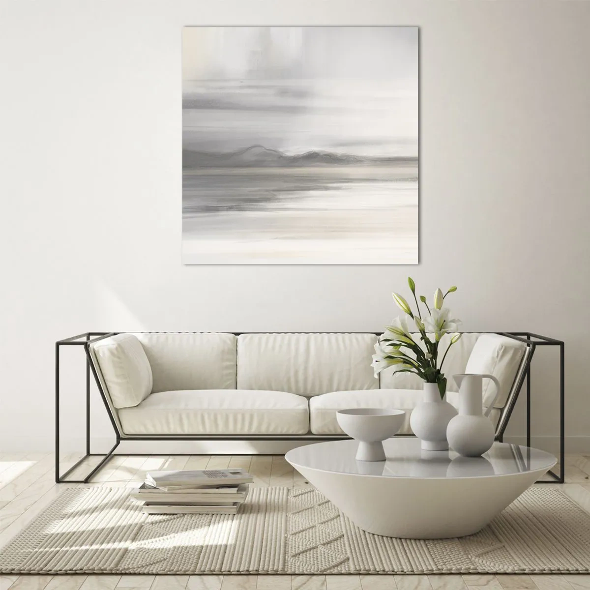 Glasbild - Bild auf glas - Nachdenkliche Distanz - 60x60 cm