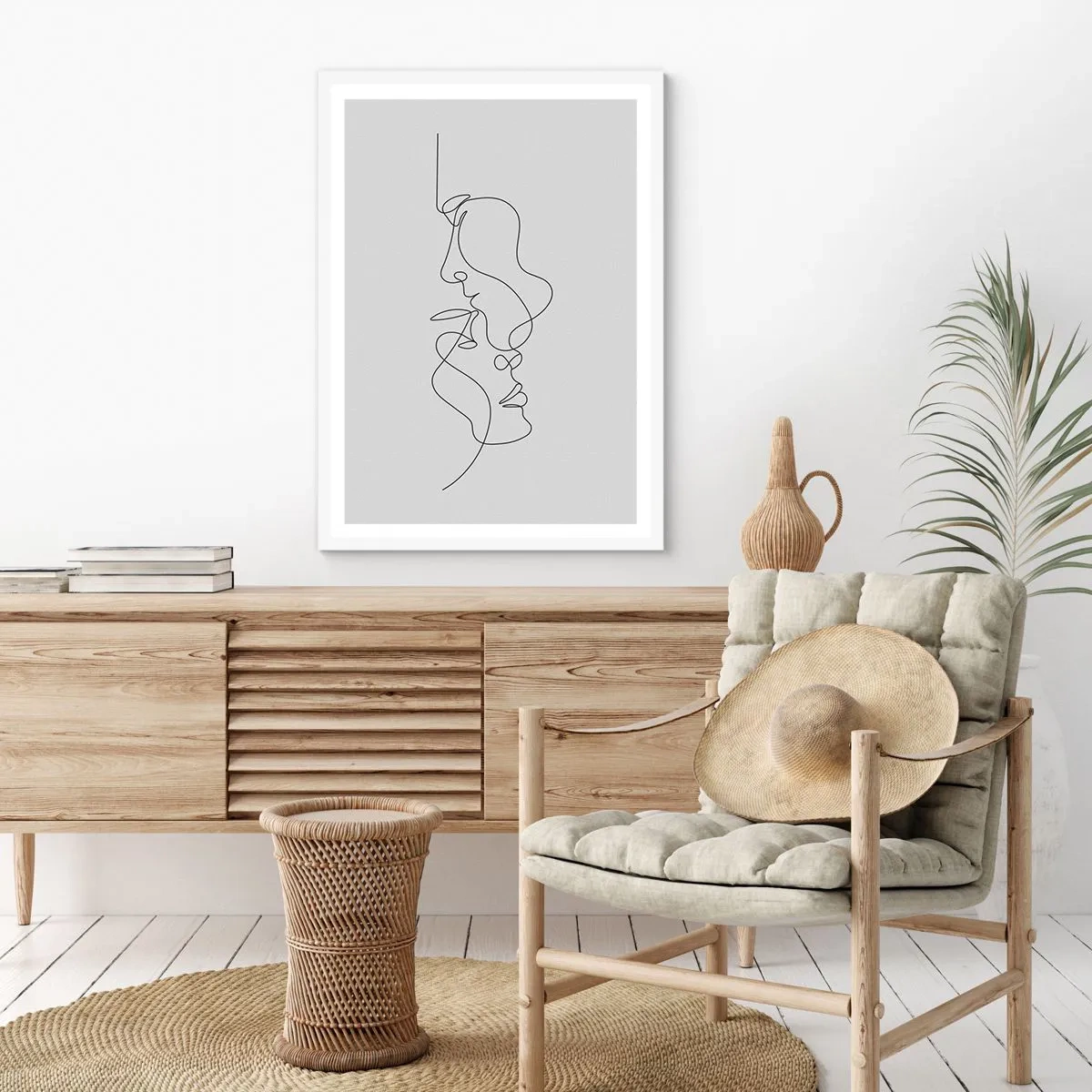 Poster in einem weißen Rahmen - Die Hitze bitterer Begierden - 61x91 cm