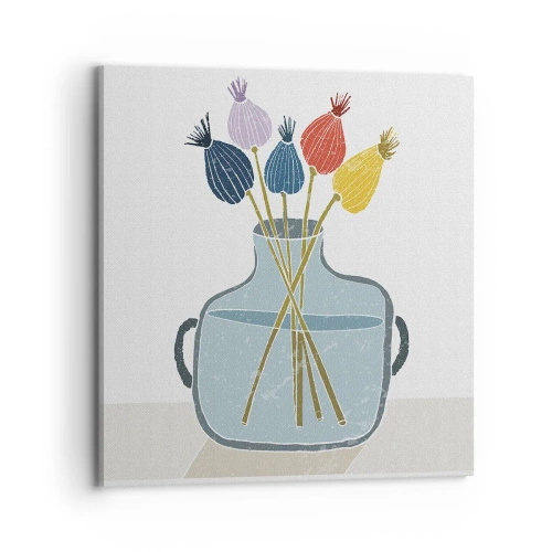 Bild auf Leinwand - Leinwandbild - Es ist mucksmäuschenstill - 70x70 cm