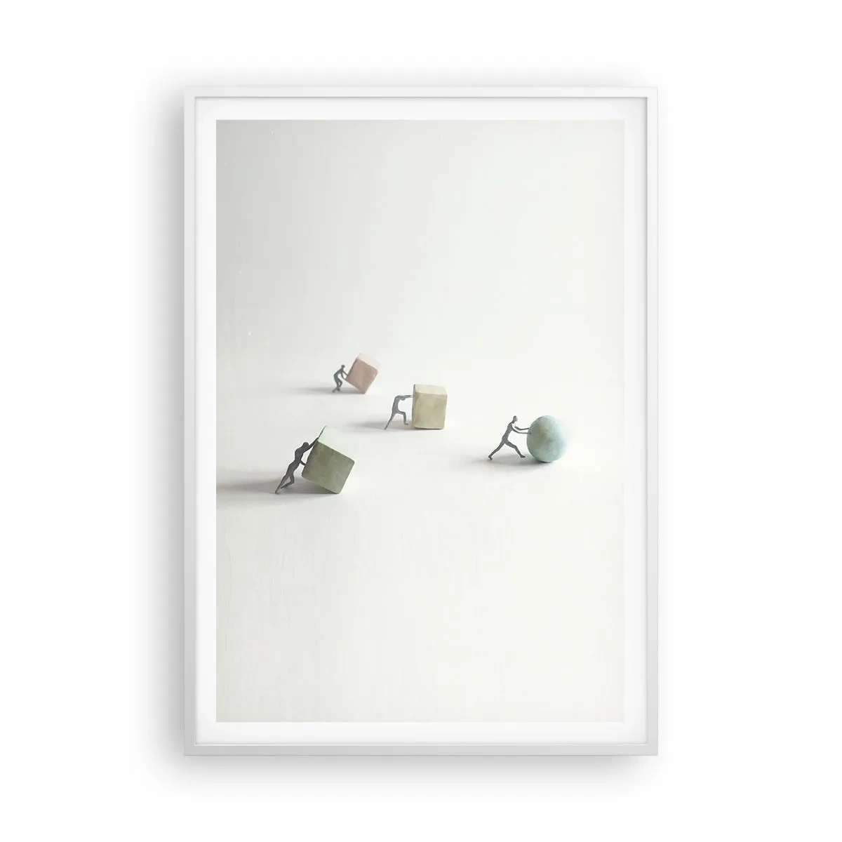 Poster in einem weißen Rahmen - Pures Leben - 70x100 cm