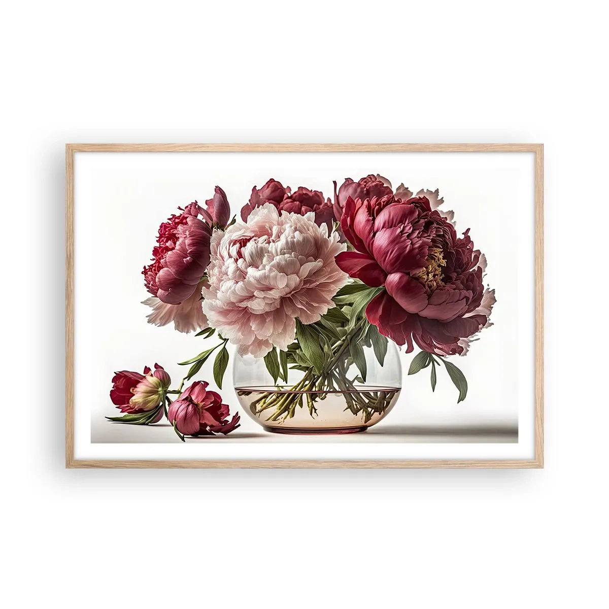 Poster in einem Rahmen aus heller Eiche - In voller Schönheit - 91x61 cm