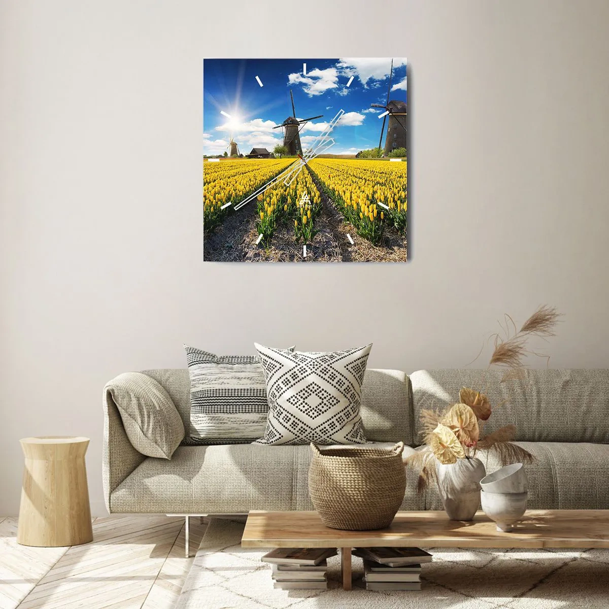 Wanduhr - Glasuhr - Holländischer geht's nicht - 40x40 cm