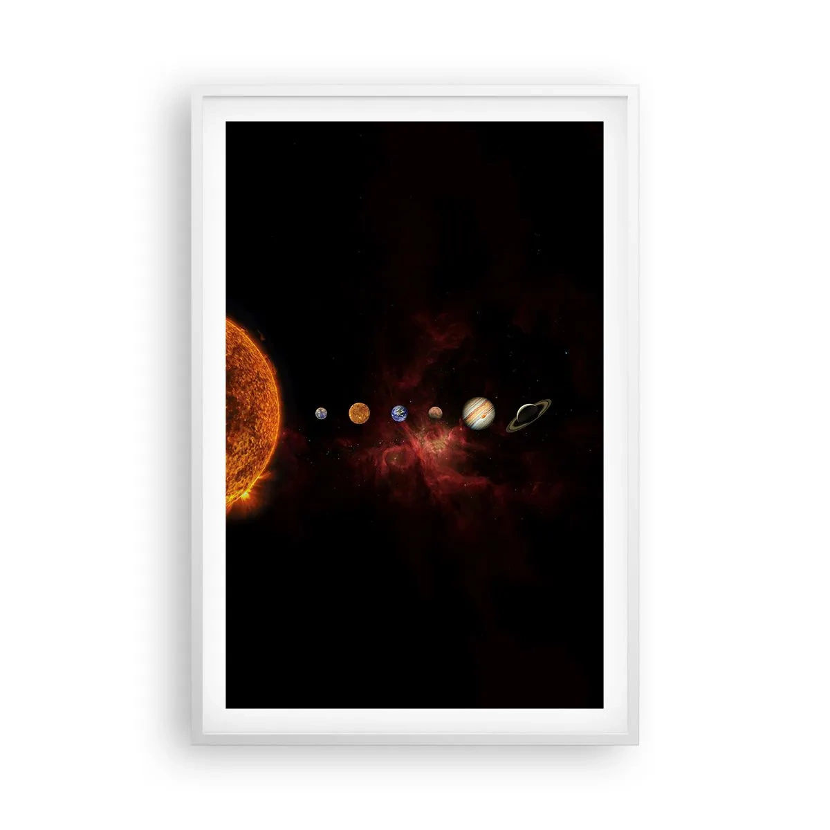 Poster in einem weißen Rahmen - Unsere Nachbarschaft - 61x91 cm