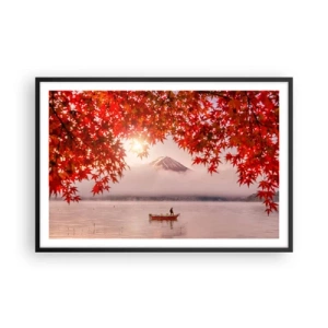 Poster in einem schwarzem Rahmen - Im japanischen Klima - 91x61 cm