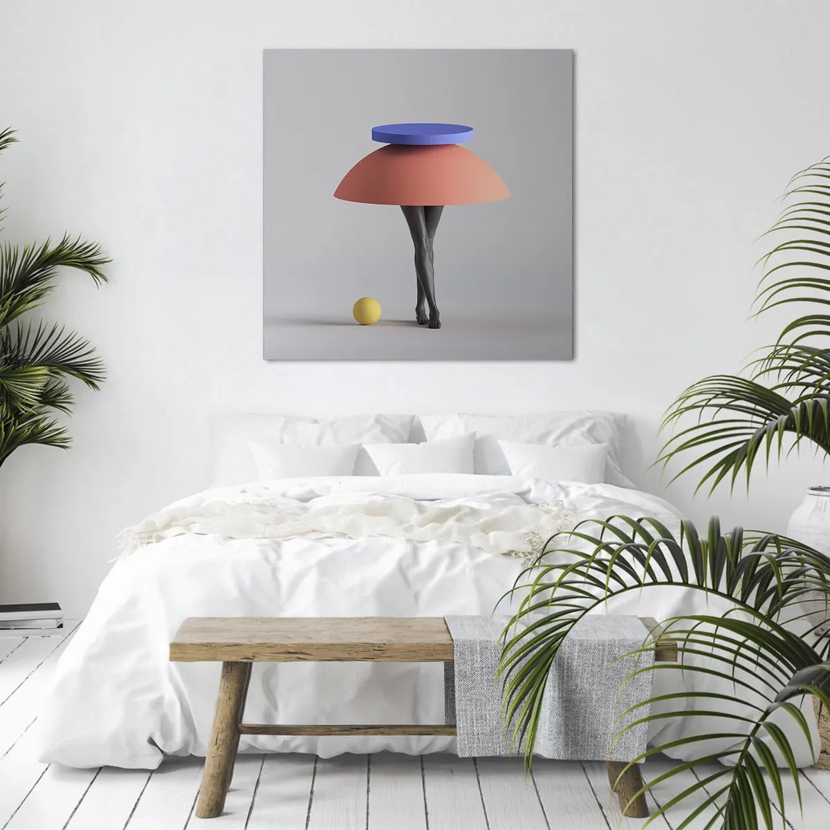 Bild auf Leinwand - Leinwandbild - Surrealistische Komposition - 30x30 cm