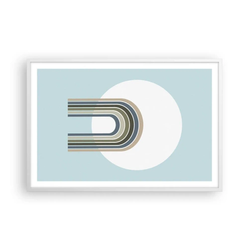 Poster in einem weißen Rahmen - Unwiderstehliche Anziehungskraft - 91x61 cm