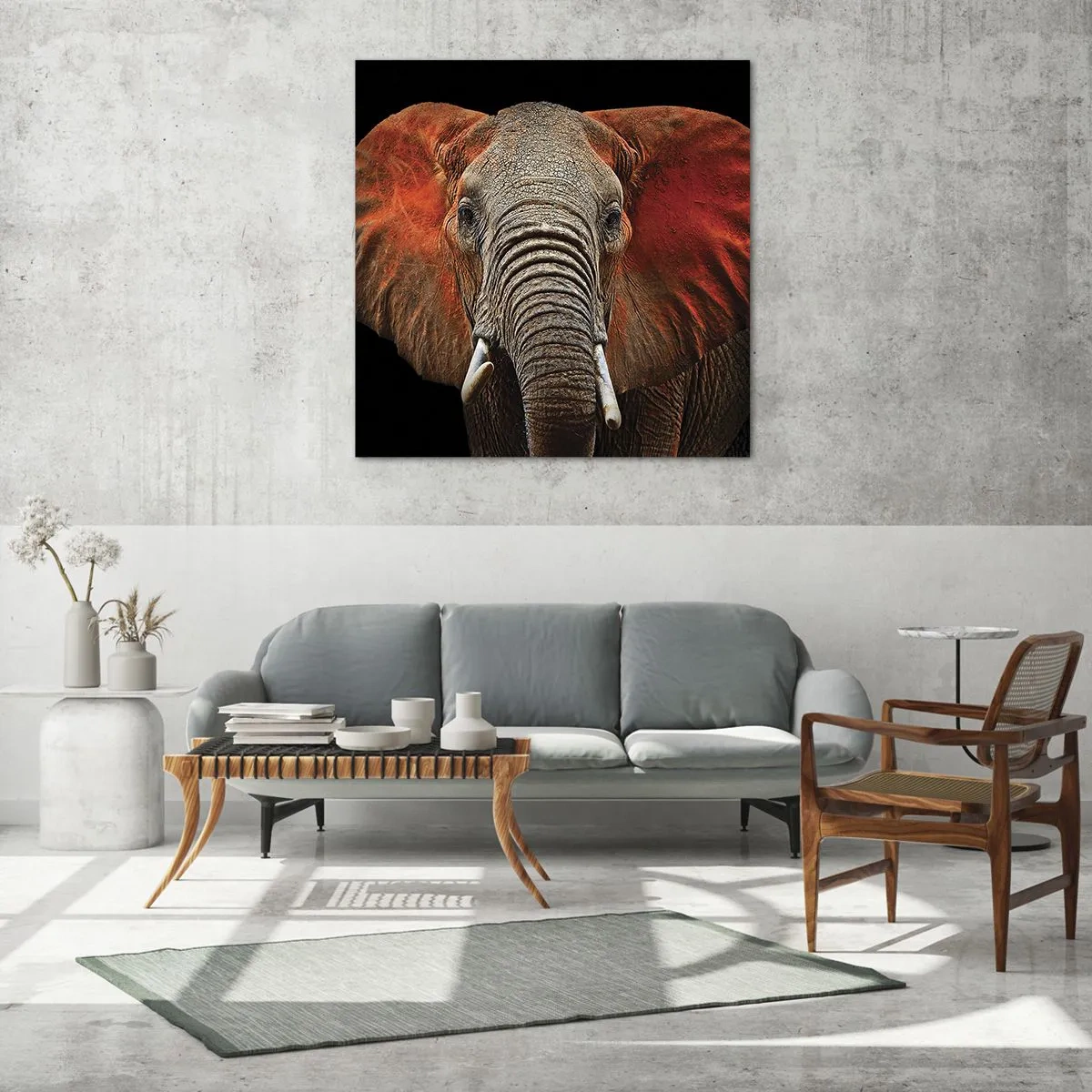 Glasbild - Bild auf glas - Ich bin wild und du? - 60x60 cm