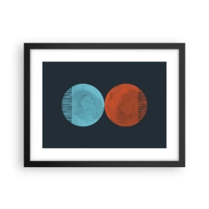 Poster in einem schwarzem Rahmen - Nur Geometrie? - 40x30 cm