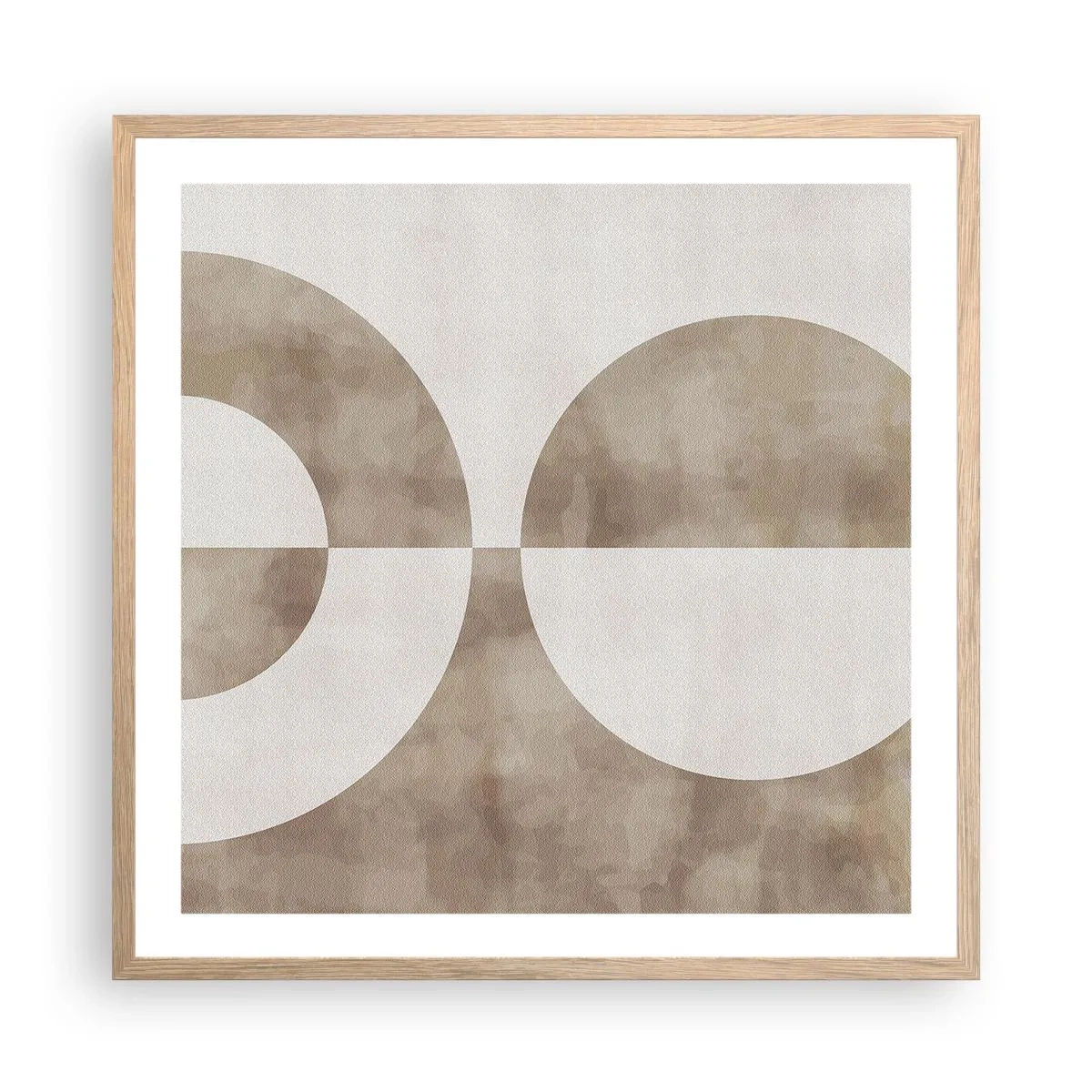 Poster in einem Rahmen aus heller Eiche - Ähnlichkeiten und Unterschiede - 60x60 cm