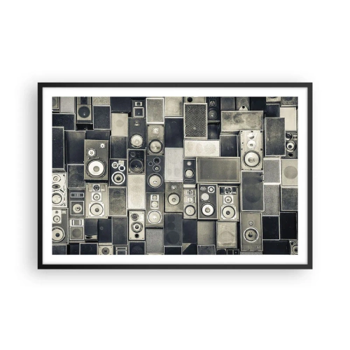 Poster in einem schwarzem Rahmen - Und es ist alles in Ordnung - 91x61 cm