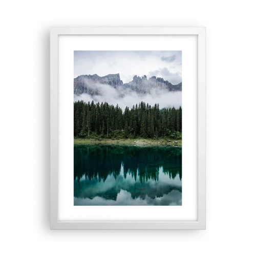 Poster in einem weißen Rahmen - Leise, leise, lass uns das Trinkwasser nicht wecken ... - 30x40 cm