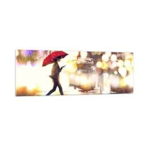 Glasbild - Bild auf glas - Und doch sonnig - 90x30 cm