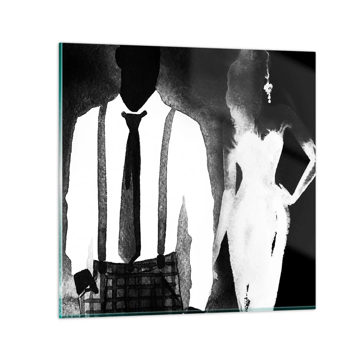 Glasbild - Bild auf glas - In Noir-Atmosphäre - 30x30 cm