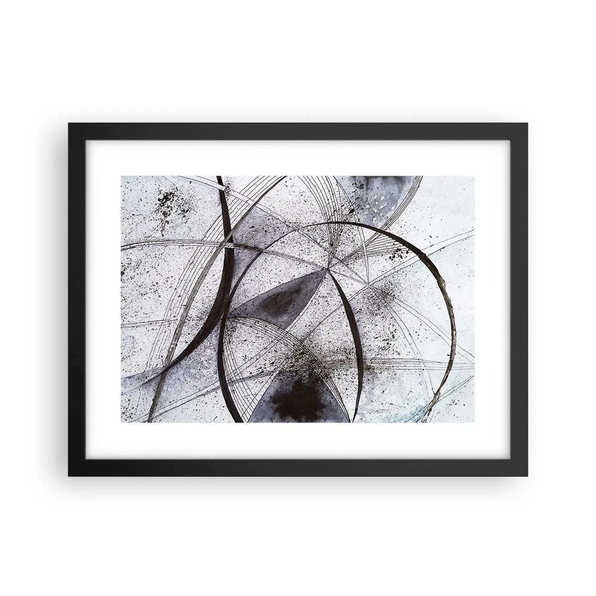 Poster in einem schwarzem Rahmen - Futuristische Fantasie - 40x30 cm