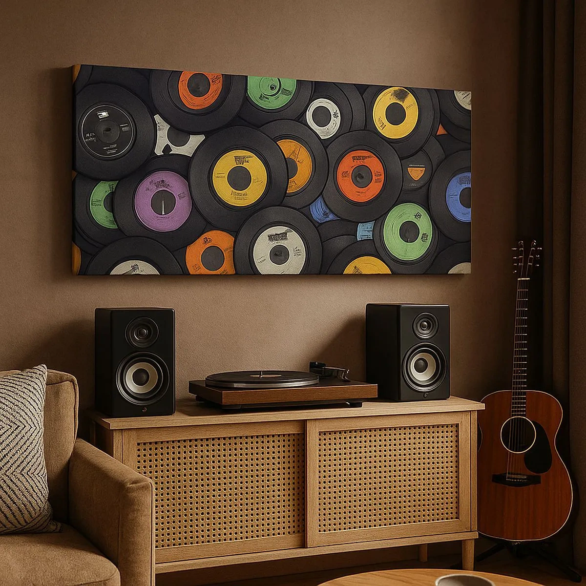 Bild auf Leinwand - Leinwandbild - Farben der Klassiker - 100x40 cm