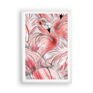 Poster in einem weißen Rahmen - Bird Corps de Ballet - 61x91 cm