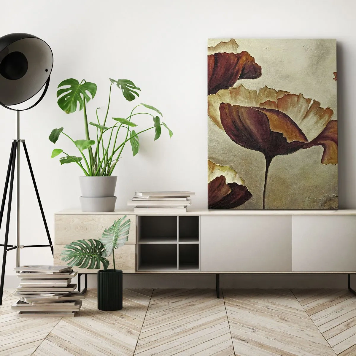 Bild auf Leinwand - Leinwandbild - Weideland - 45x80 cm