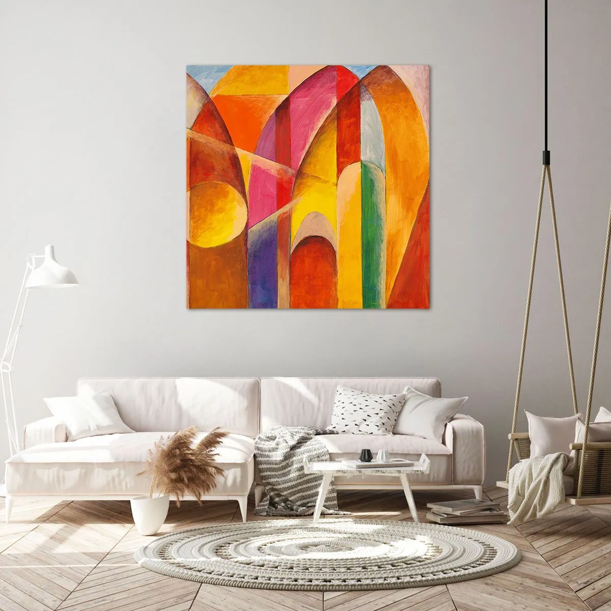 Bild auf Leinwand - Leinwandbild - Kathedrale der Sonne - 60x60 cm