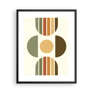 Poster in einem schwarzem Rahmen - In Erdtönen - 40x50 cm