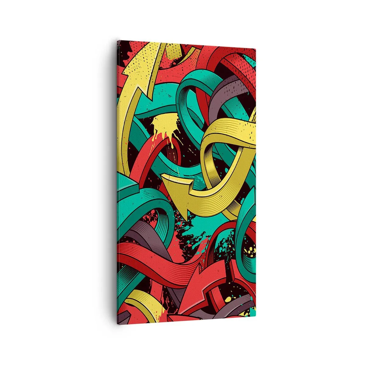 Bild auf Leinwand - Leinwandbild - Welcher Weg zum Ziel? - 55x100 cm