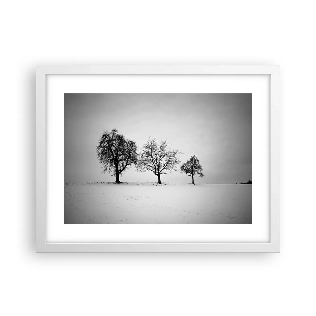 Poster in einem weißen Rahmen - Wovon träumen sie? - 40x30 cm