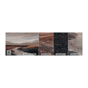 Fototapeten Muster Premium Canvas - Ruhiges Tal - Landschaft, Landschaft, Stück - 100x30 cm