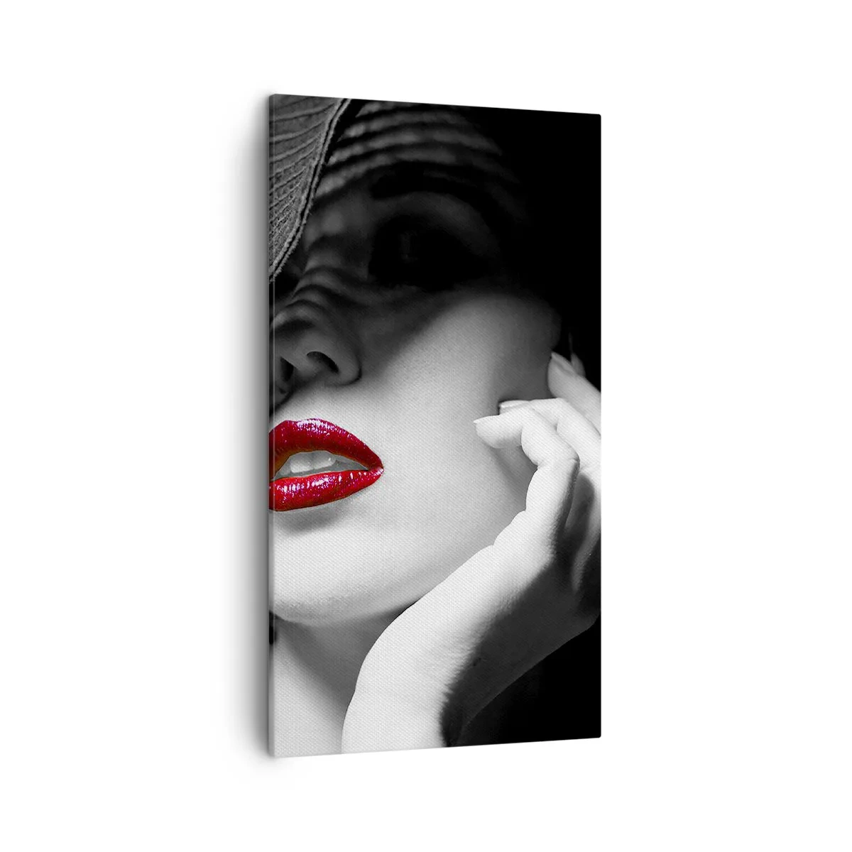 Bild auf Leinwand - Leinwandbild - Eine Studie in Scharlachrot - 45x80 cm