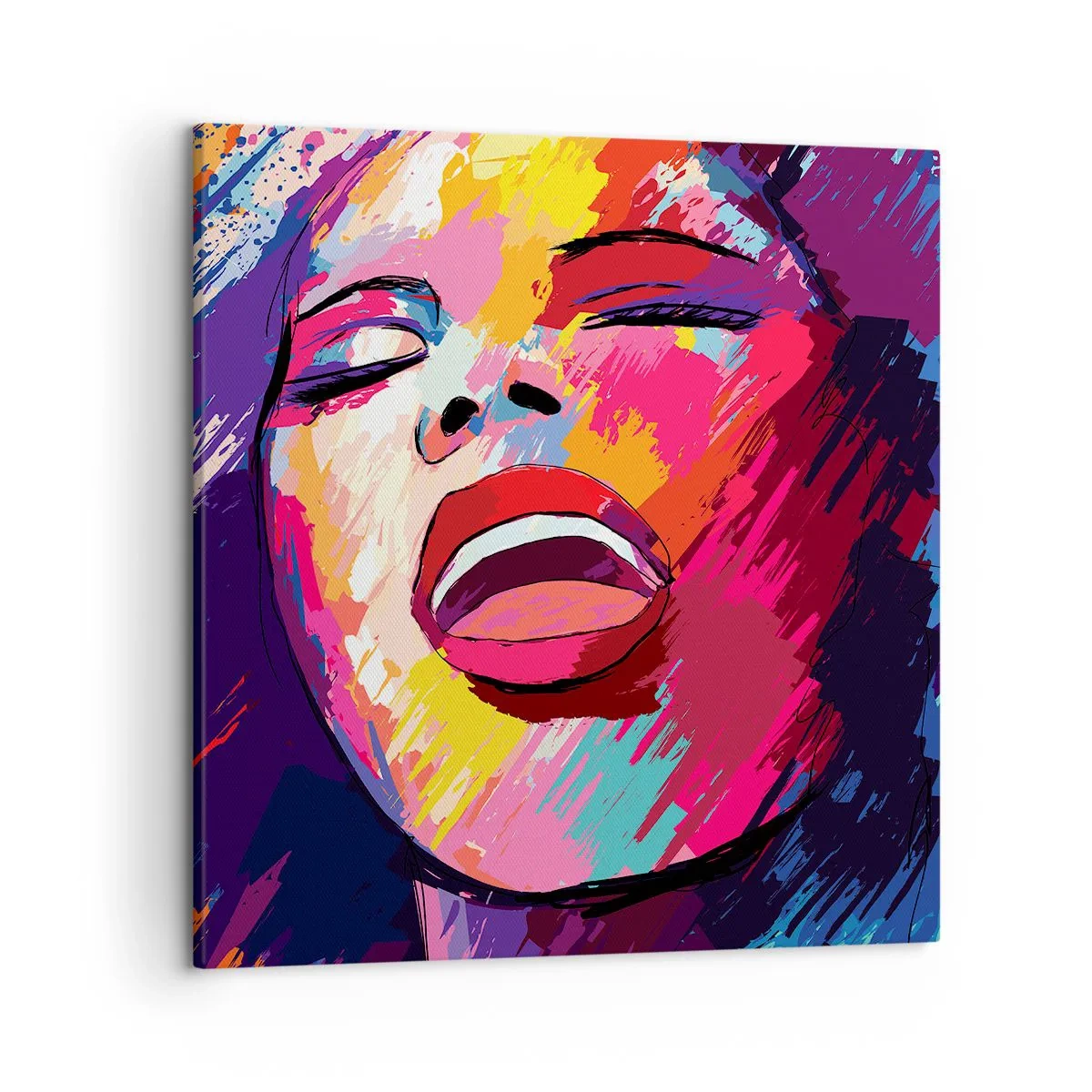 Bild auf Leinwand - Leinwandbild - Sing mein ganzes Leben - 50x50 cm