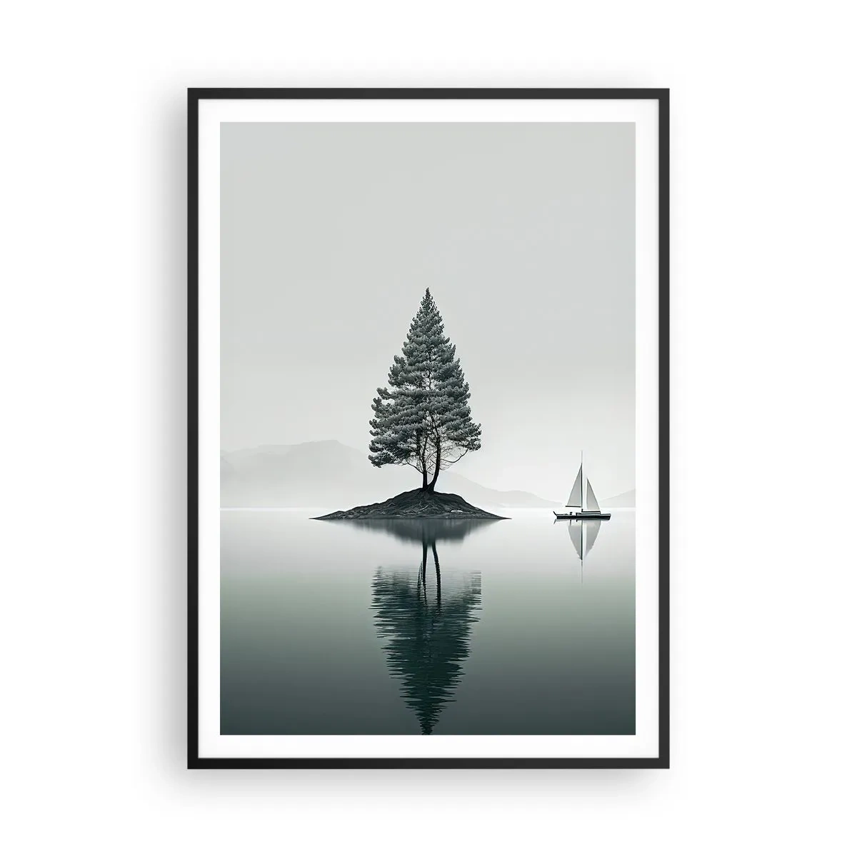 Poster in einem schwarzem Rahmen - Traum - 70x100 cm