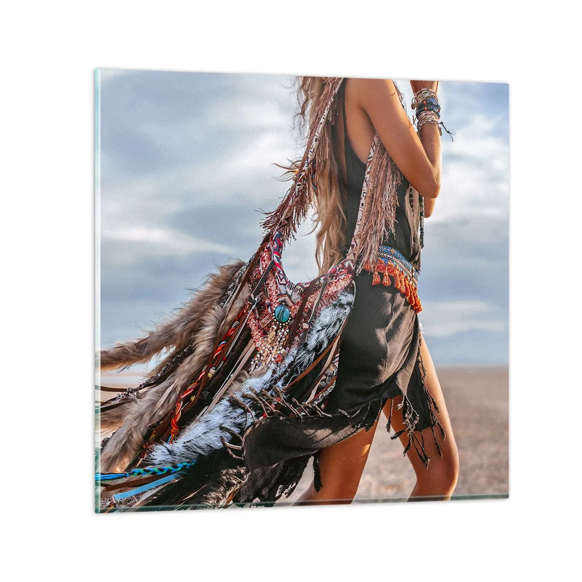 Glasbild - Bild auf glas - Das Mädchen des Schamanen - 30x30 cm