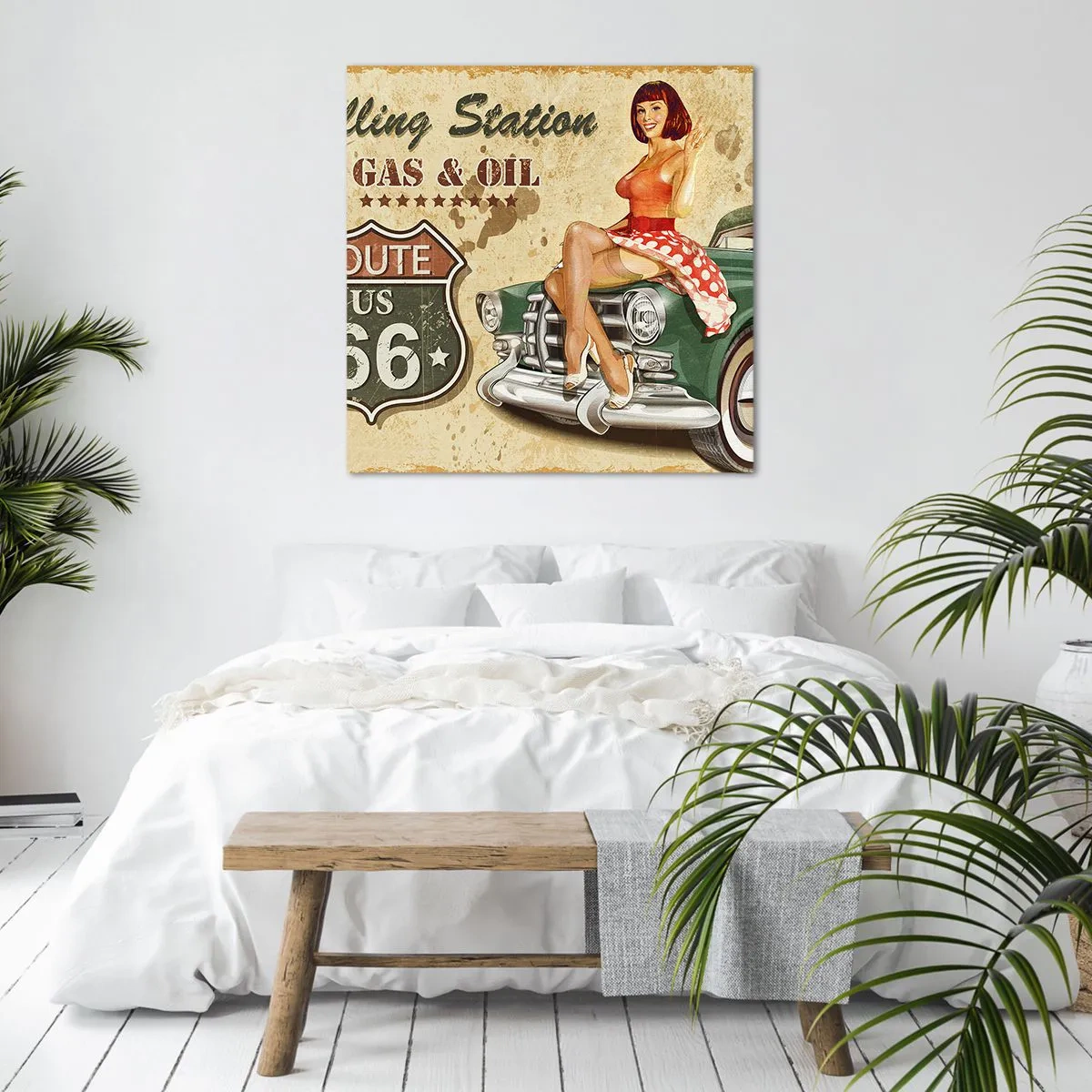 Bild auf Leinwand - Leinwandbild - Die großen Jahre der 40er. - 70x70 cm