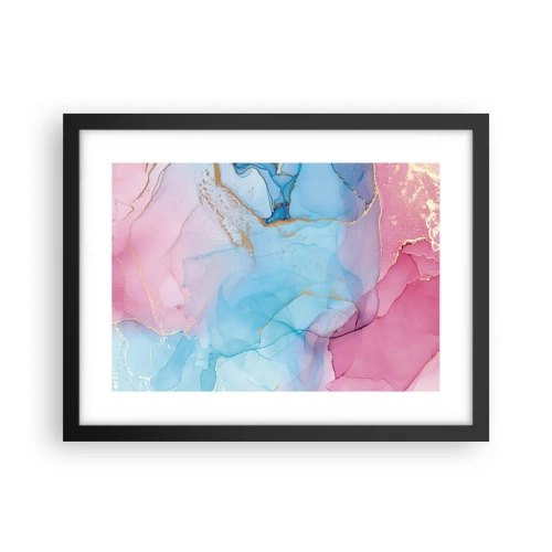 Poster in einem schwarzem Rahmen - Begegnung und Durchdringung - 40x30 cm