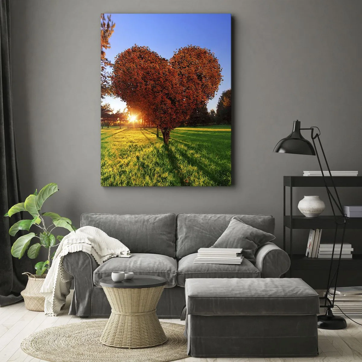 Bild auf Leinwand - Leinwandbild - Und wie man den Herbst nicht liebt - 65x120 cm