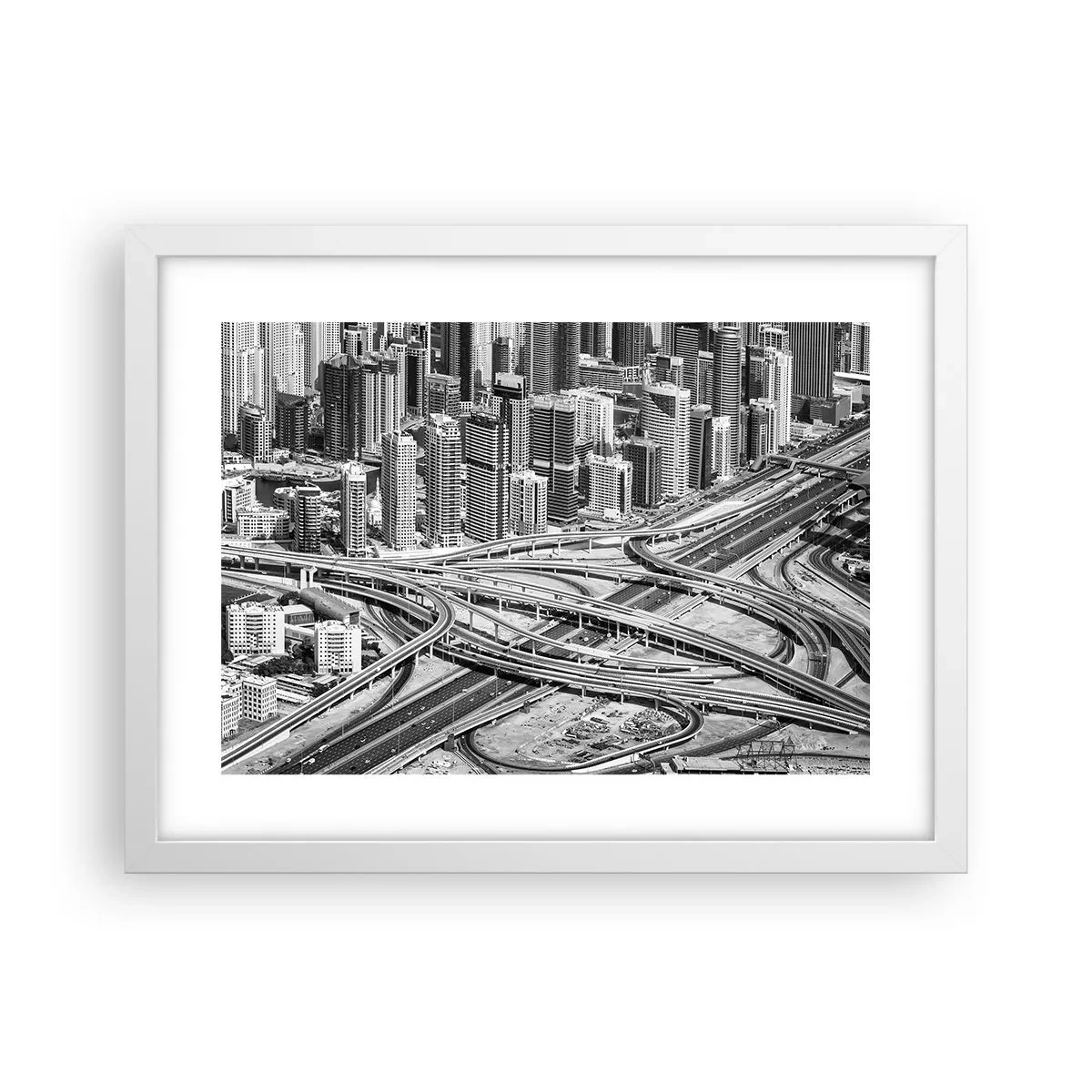 Poster in einem weißen Rahmen - Dubai - die unmögliche Stadt - 40x30 cm